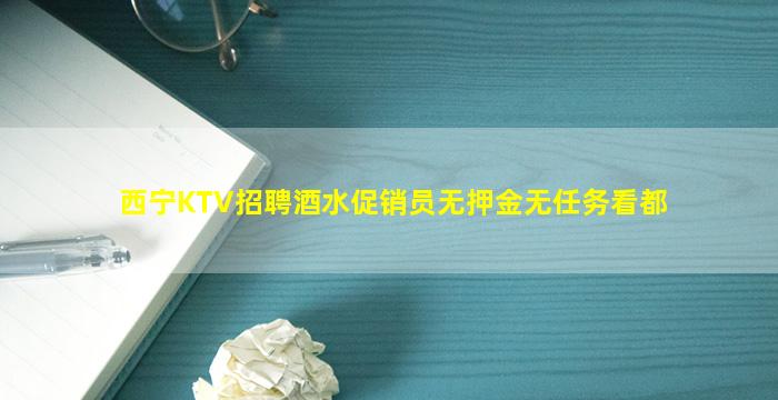 西宁KTV招聘酒水促销员无押金无任务看都